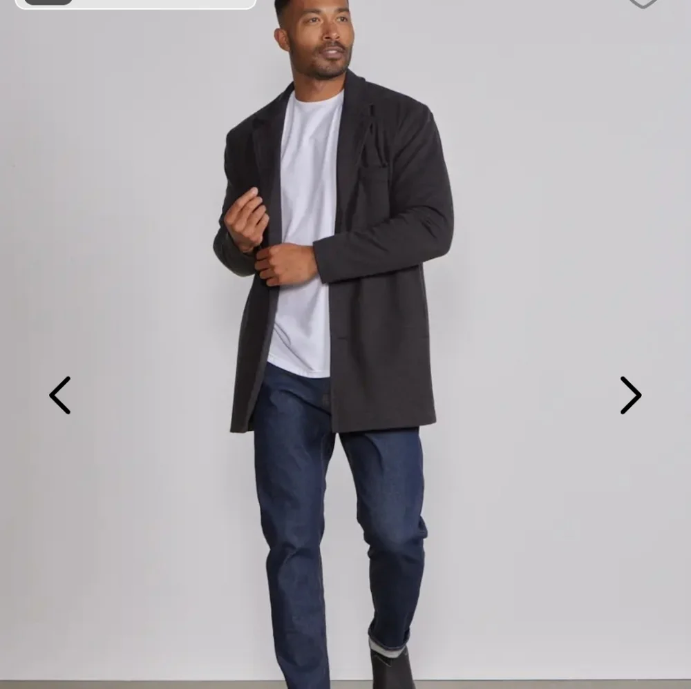 BYLT Basics Coastal Overcoat Black NEW